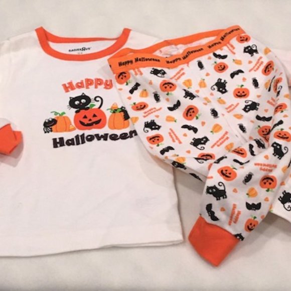 BABIES R US Happy Halloween Two-Piece Unisex Pajama Set Size 12-Months NWOT - Picture 1 of 11